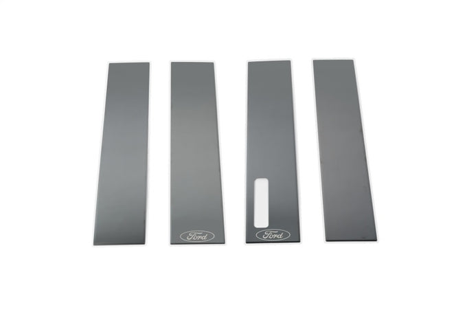 Black Platinum Pillar Posts Classic <br> 17-24 Ford F-350 F-250