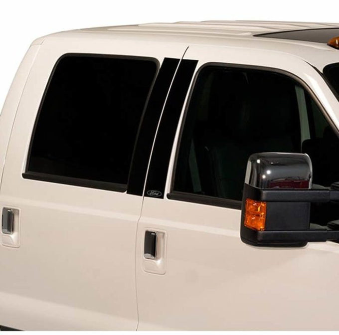 Black Platinum Pillar Posts Classic <br> 17-22 Ford F-250 F-350