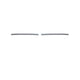 2pcs Black Platinum Upper Tailgate Accent <br> 17-19 Ford F-250 F-350