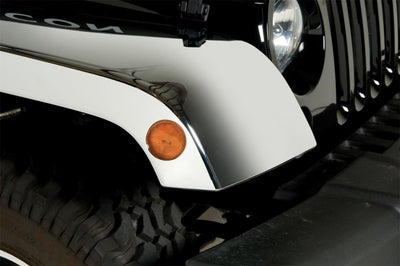 Chrome ABS Fender Flares <br> 07-18 Jeep Wrangler
