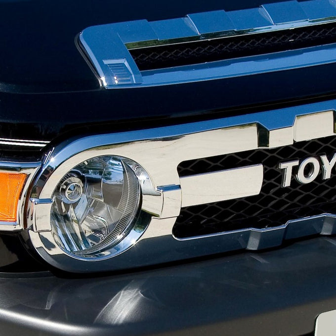 Chrome Trim Grille Covers <br> 07-14 Toyota FJ Cruiser