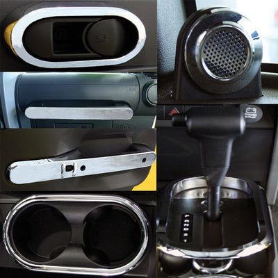 Interior Chrome Trim Accessory Kits <br> 07-10 Jeep Wrangler