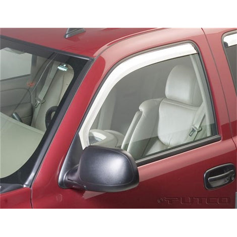 Element Chrome Window Visors (Front Only) <br> 99-07 Chevy Silverado, GMC Sierra 1500 2500 3500 HD