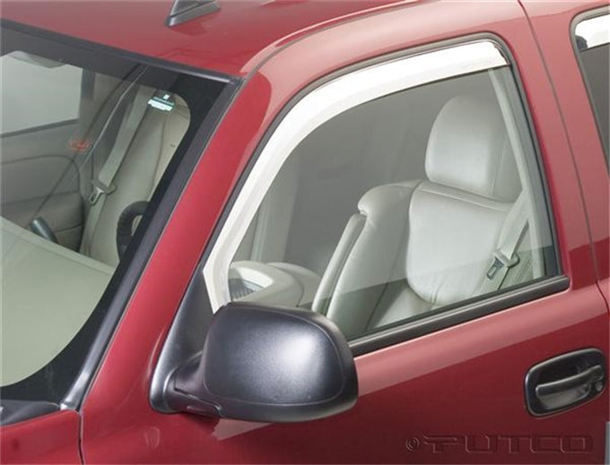 Element Chrome Window Visors (Front Only) <br> 99-07 Chevy Silverado, GMC Sierra 1500 2500 3500 HD