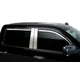 Set of 4 Element Chrome Window Visors <br> 23-24 Ford F-250 F-350 F-450 F-550 Super Duty