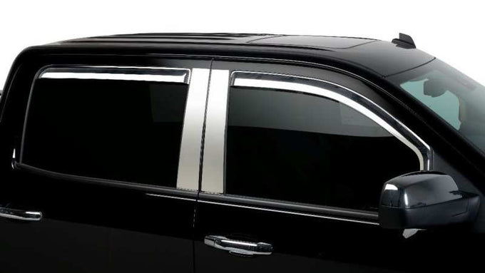 Set of 4 Element Tinted Window Visors <br> 23-24 Ford F-350 F-450 F-550 Super Duty