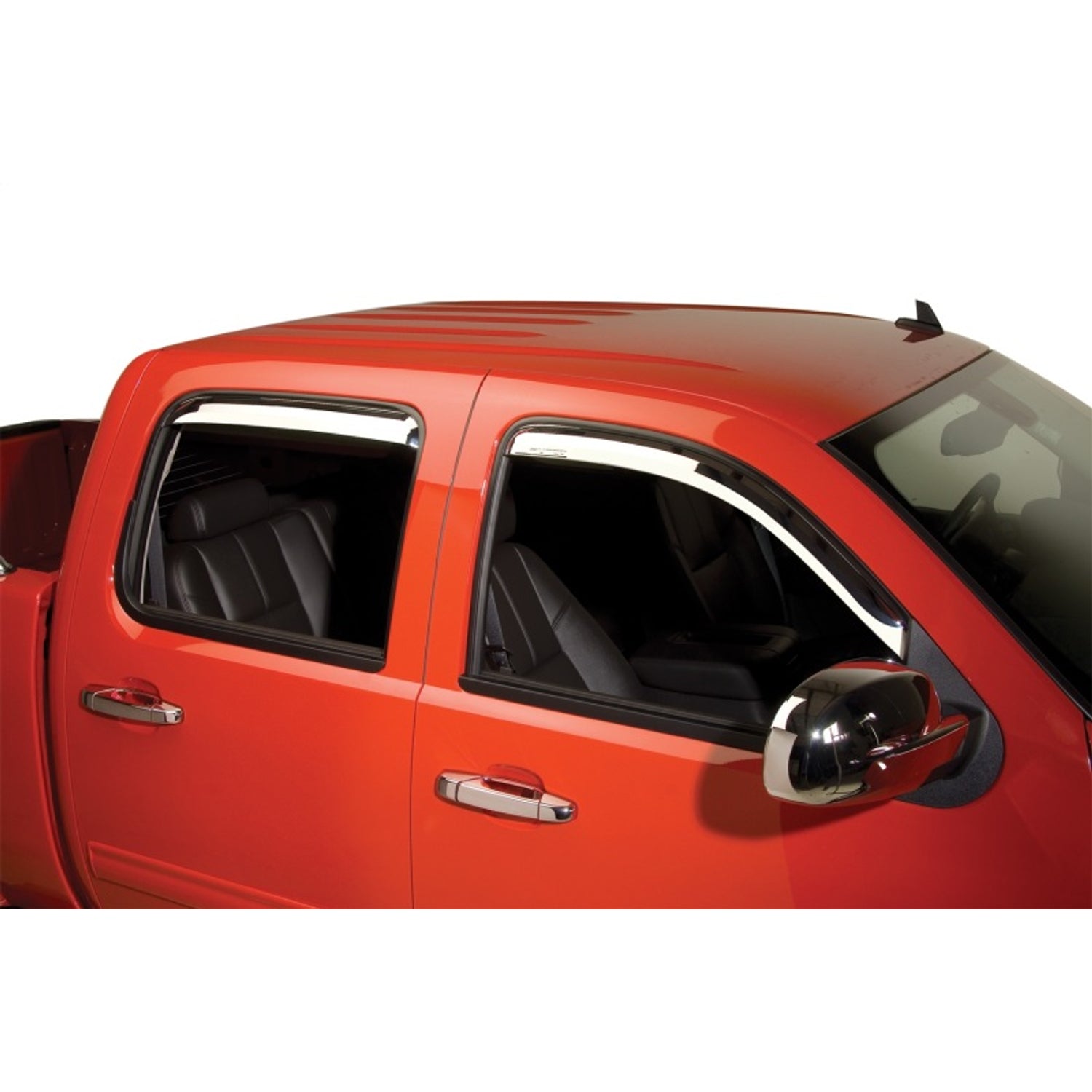 Element Chrome Window Visors <br> 07-14 Chevy Silverado, GMC Sierra 1500 2500 3500 HD