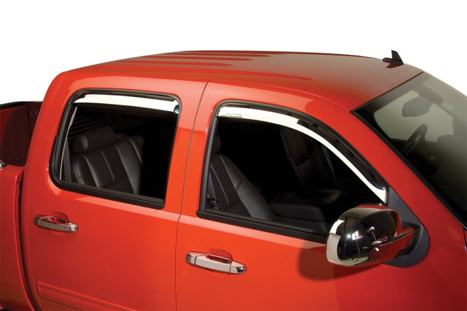 Element Chrome Window Visors <br> 07-14 Chevy Silverado, GMC Sierra 1500 2500 3500 HD