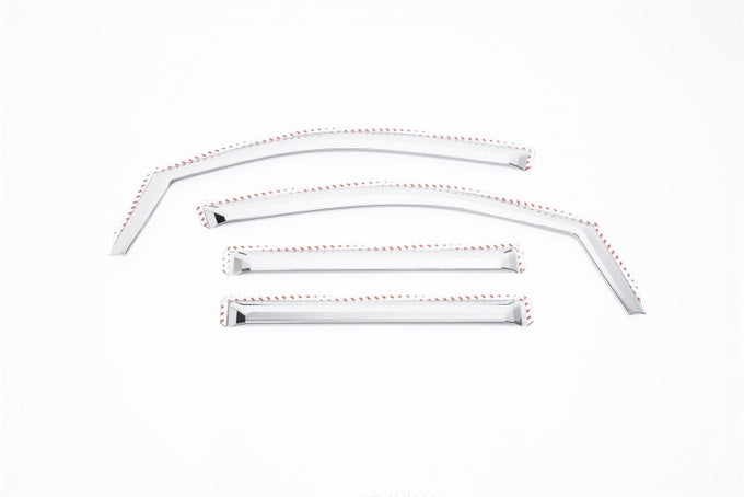 Set of 4 Element Chrome Window Visors <br> 15-20 Chevy Tahoe, GMC Yukon, Cadillac Escalade