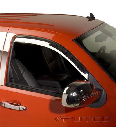 Element Chrome Window Visors <br> 07-14 Chevy Silverado, GMC Sierra 1500 2500 3500 HD