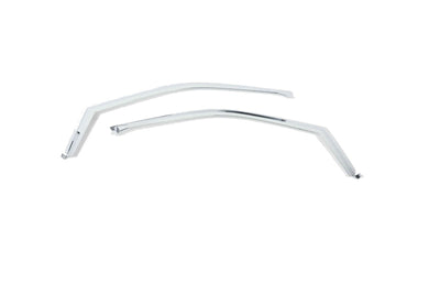 Front Element Chrome Window Visors <br> 17-22 Ford F-250 F-350 F-450 F-550 Super Duty