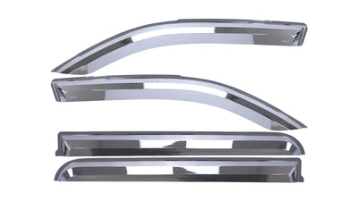 Set of 4 Element Chrome Window Visors(Set of 4) <br> 19-25 Ram 1500