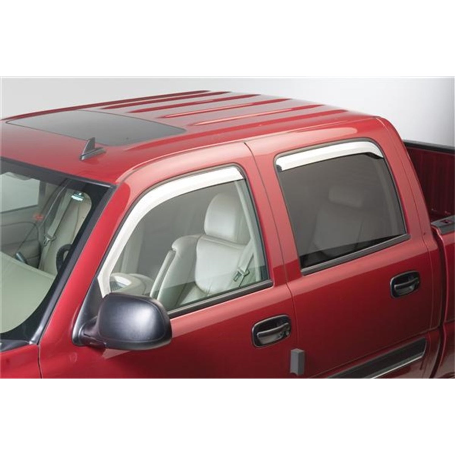 Set of 4 Element Chrome Window Visors <br> 09-25 Dodge Ram 1500 2500 3500