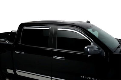 Set of 4 Element Chrome Window Visors <br> 09-25 Dodge Ram 1500 2500 3500