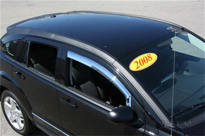 Element Chrome Window Visors <br> 07-12 Dodge Caliber