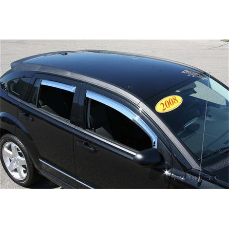Element Chrome Window Visors <br> 07-12 Dodge Caliber