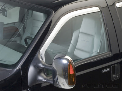 Element Chrome Window Visors (Front Only) <br> 99-16 Ford F-250 F-350 F-450 Super Duty