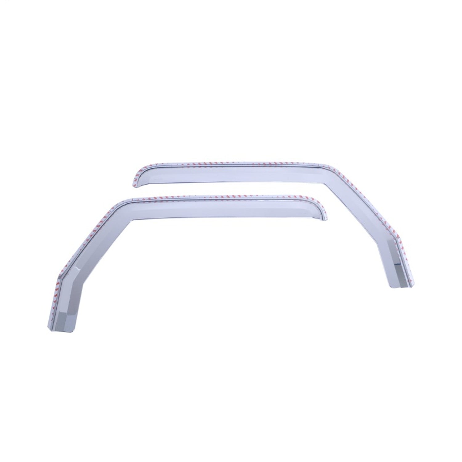 Front Element Chrome Window Visors <br> 18-24 Jeep Gladiator, Wrangler JK