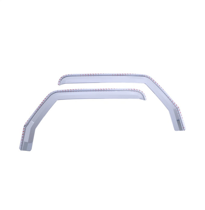 Front Element Chrome Window Visors <br> 18-24 Jeep Gladiator, Wrangler JK