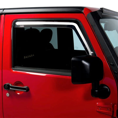 Element Chrome Window Visors <br> 07-18 Jeep Wrangler (JK)