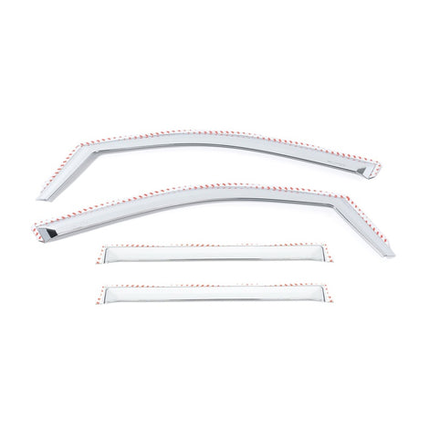 Set of 4 Element Chrome Window Visors <br> 19-25 Chevy Silverado, GMC Sierra 1500 2500 3500 HD