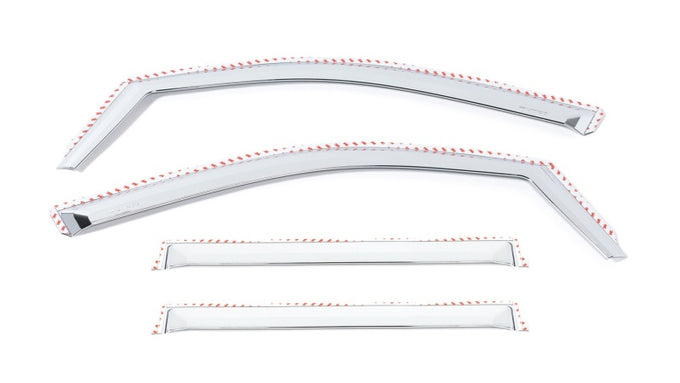 Set of 4 Element Chrome Window Visors <br> 19-25 Chevy Silverado, GMC Sierra 1500 2500 3500 HD