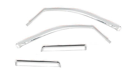 Set of 4 Element Chrome Window Visors <br> 19-25 Chevy Silverado, GMC Sierra 1500 2500 3500 HD