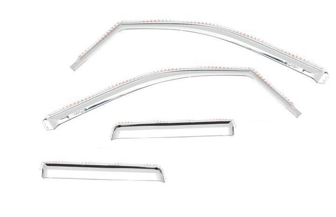 Set of 4 Element Chrome Window Visors <br> 19-25 Chevy Silverado, GMC Sierra 1500 2500 3500 HD