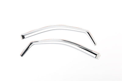 Set of 4 Element Chrome Window Visors <br> 19-25 Chevy Silverado, GMC Sierra 1500 2500 3500 HD