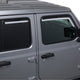Set of 4 Element Chrome Window Visors <br> 19-25 Chevy Silverado, GMC Sierra 1500 2500 3500 HD