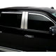 Set of 4 Element Chrome Window Visors <br> 19-25 Chevy Silverado, GMC Sierra 1500 2500 3500 HD