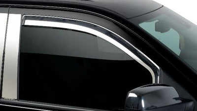Set of 4 Element Chrome Window Visors <br> 19-25 Chevy Silverado, GMC Sierra 1500 2500 3500 HD