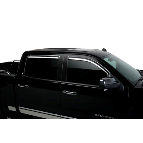 Element Chrome Window Visors <br> 14-19 Chevy Silverado, GMC Sierra 1500 2500 3500 HD