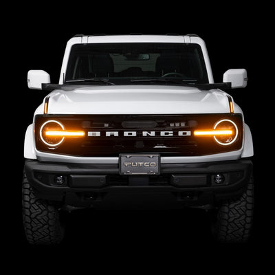 Luminix DRL LED Light Hood Limb Riser <br> 21-25 Ford Bronco