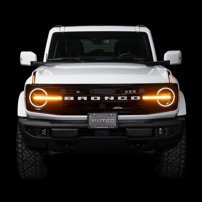 Luminix DRL LED Light Hood Limb Riser <br> 21-25 Ford Bronco