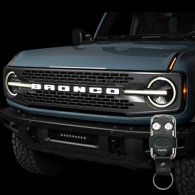 Luminix DRL LED Light Hood Limb Riser <br> 21-25 Ford Bronco