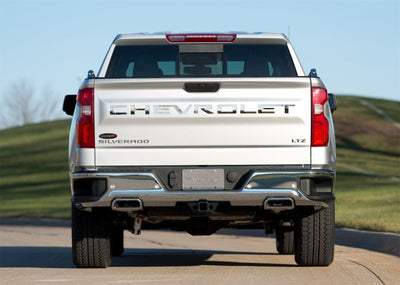 Stainless Steel Tailgate Letters <br> 19-25 Chevy Silverado 1500 2500 3500 HD