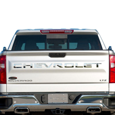 Stainless Steel Tailgate Letters <br> 19-25 Chevy Silverado 1500 2500 3500 HD