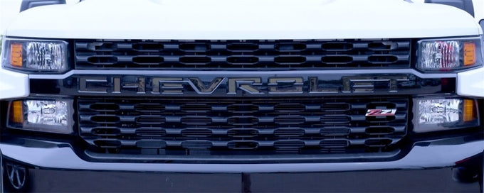 Black Platinum Chevrolet Letters <br> 19-21 Chevy Silverado 1500
