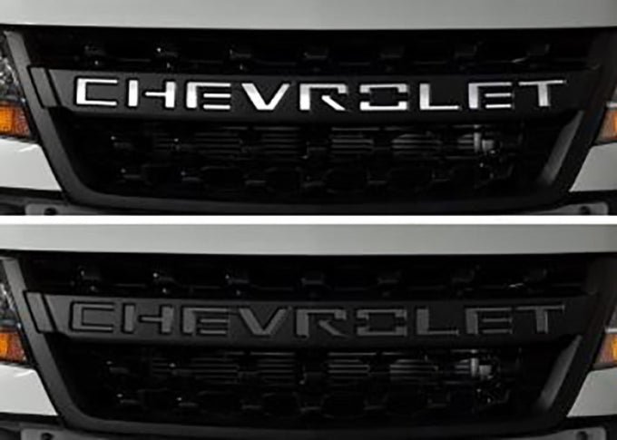 Grille Letters Stainless Steel <br> 19-21 Chevy Silverado 1500