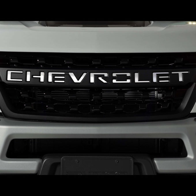 Grille Stainless Steel Chevrolet Letters <br> 2020 Chevy Silverado 2500 3500 HD