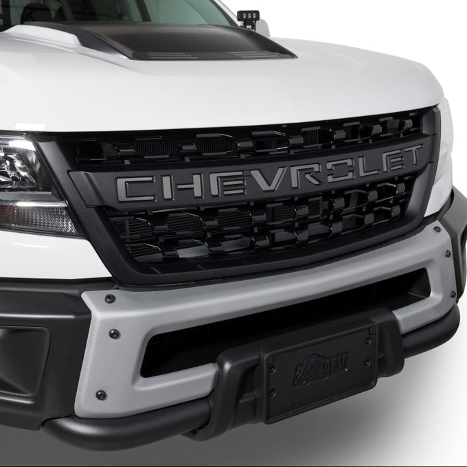 Grille Black Platinum Chevrolet Letters <br> 19-22 Chevy Colorado