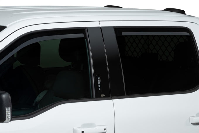 Set of 4 Element Tinted Window Visors <br> 23-24 Ford F-250 F-350 F-450 F-550 Super Duty
