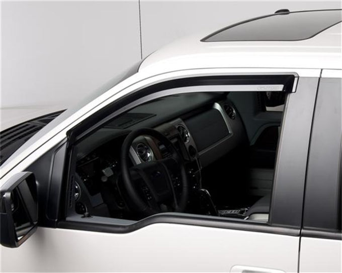 Fronts Tape-On Element Tinted Window Visors <br> 09-14 Ford F-150