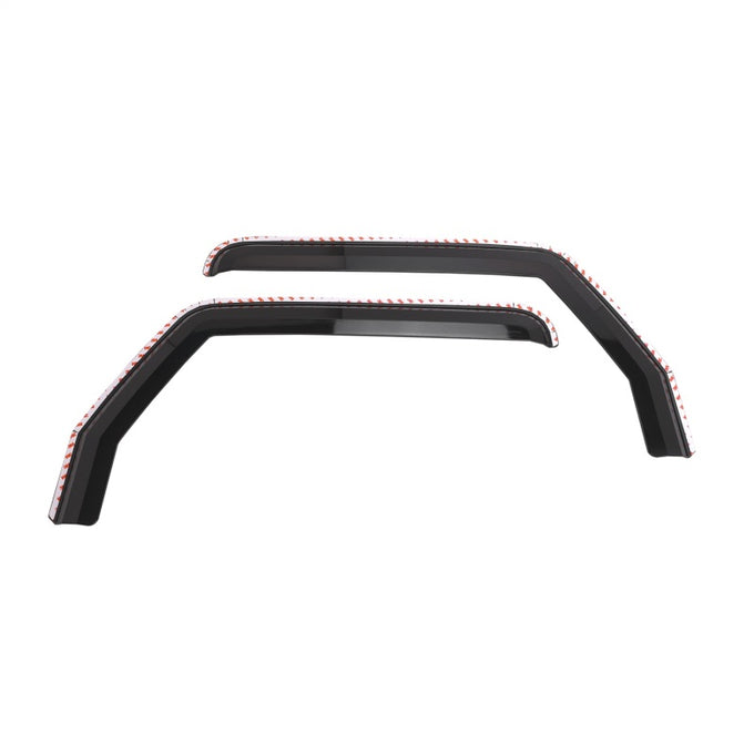 Front Element Chrome Window Visors <br> 18-24 Jeep Gladiator, Wrangler JK