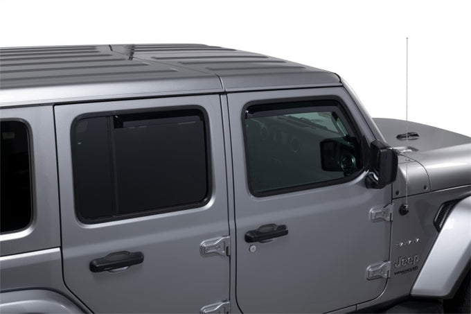 Set of 4 Element Tinted Window Visors <br> 18-24 Jeep Gladiator, Wrangler JK