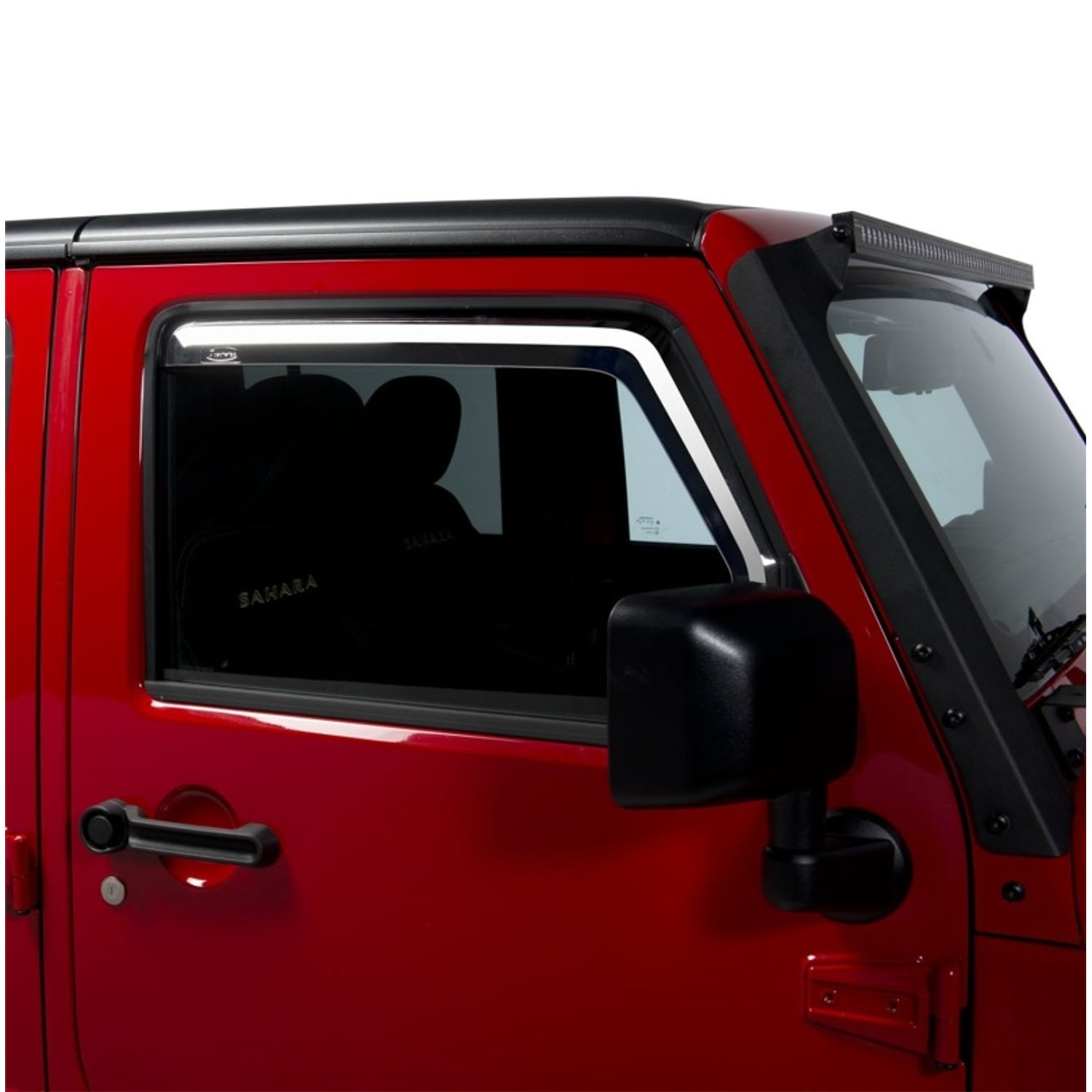 Front Only Element Tinted Window Visors <br> 07-18 Jeep Wrangler JK