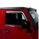 Front Only Element Tinted Window Visors <br> 07-18 Jeep Wrangler JK