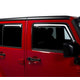 Element Tinted Window Visors <br> 07-18 Jeep Wrangler (JK)