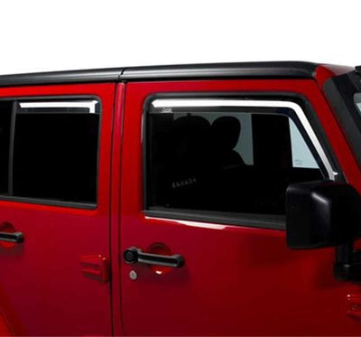 Element Tinted Window Visors <br> 07-18 Jeep Wrangler (JK)
